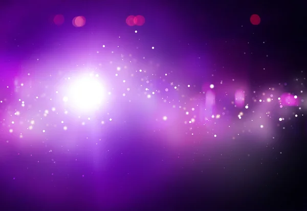 Luci a raggi viola bokeh glitter sfocato — Foto Stock