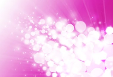 Pembe ışın bokeh parıltı