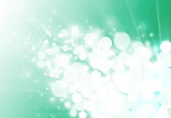 Grön ray bokeh glitter defocused lampor — Stockfoto
