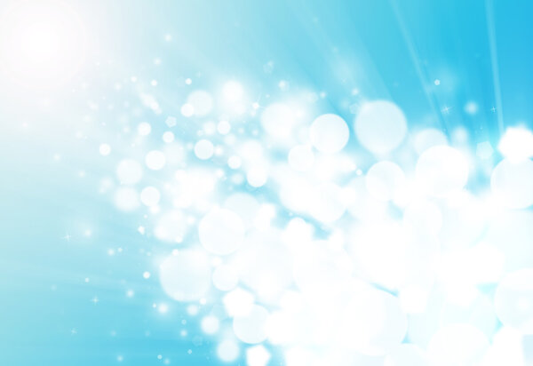 Блёстки синего луча
