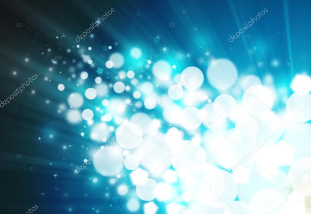 Dark blue ray  bokeh glitter