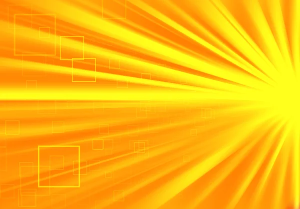 Tecnología de luces de rayos de oro abstrac desenfocado — Foto de Stock
