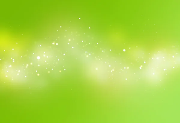 Yeşil ışın bokeh parlak ışıklar abstrac defocused — Stok fotoğraf