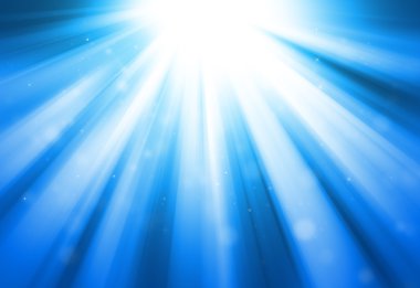 Blue glitter sparkle defocused rays lights bokeh abstract clipart