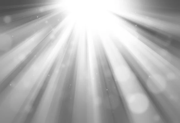 Черно-белый блестки сверкающие разряженные лучи огни bokeh абстрактный — стоковое фото