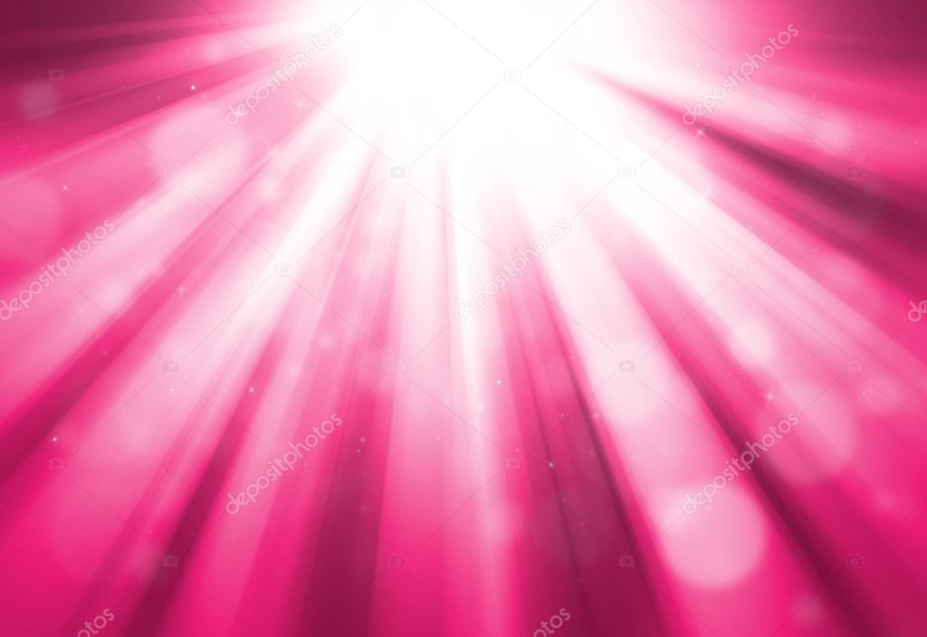 Pink glitter sparkle defocused rays lights bokeh abstract