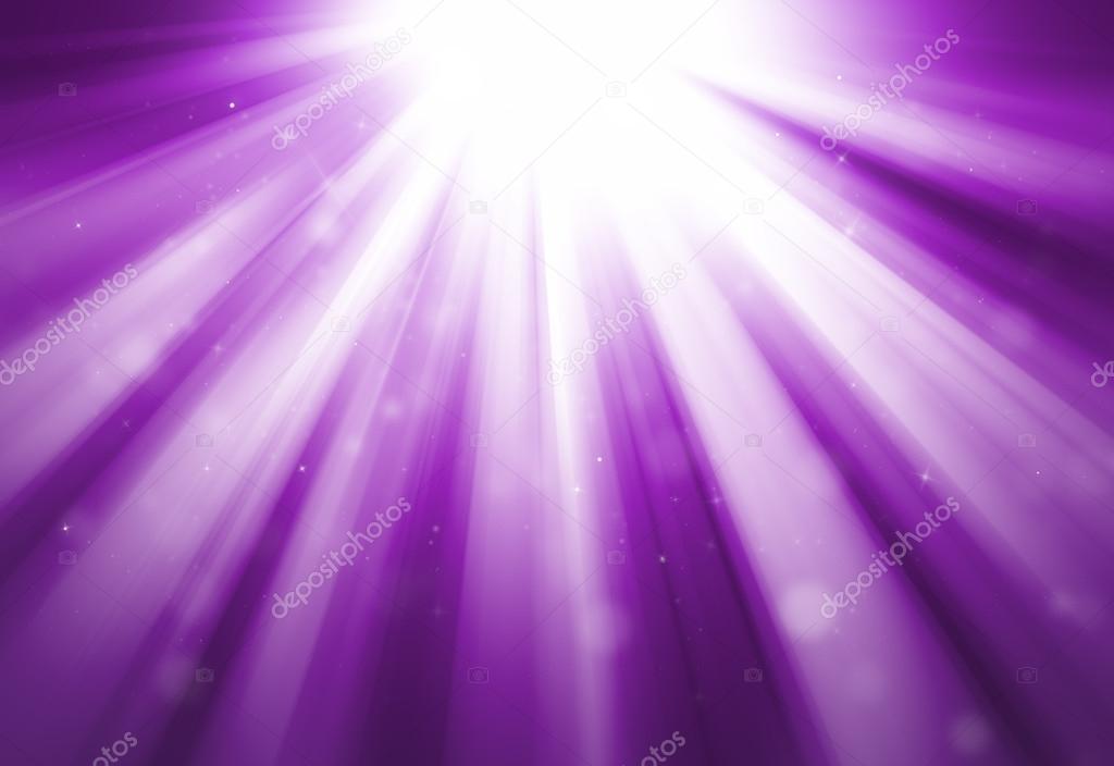 Purple glitter sparkle defocused rays lights bokeh abstract