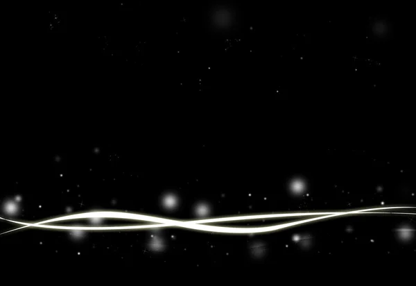 Siyah dalga ve glitter ufuk ışınları ışıklar ışıltı — Stok fotoğraf
