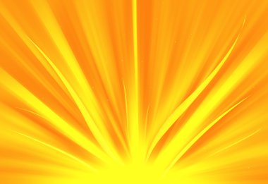 Mavi parlak ray ufuk ışık soyut