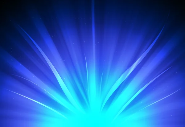 Синие блестки сверкают разряженными лучами света — стоковое фото