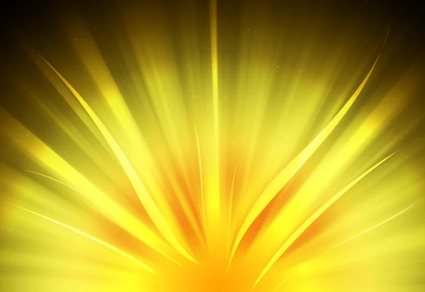 Brillo brillo oro desenfocado rayos luces bokeh — Foto de Stock