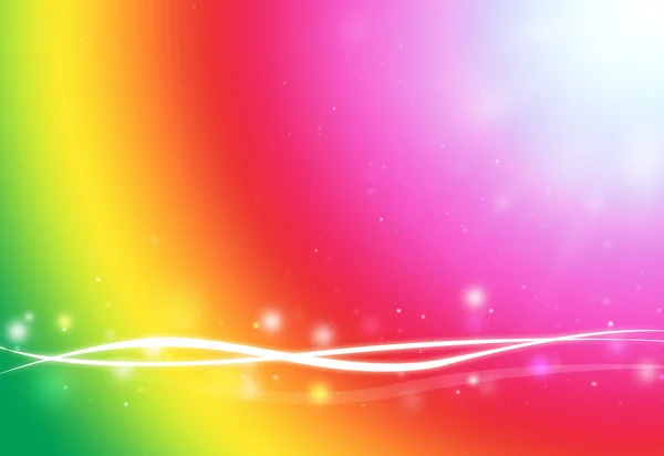 紫波とキラキラ輝き多重光線ライト — ストック写真