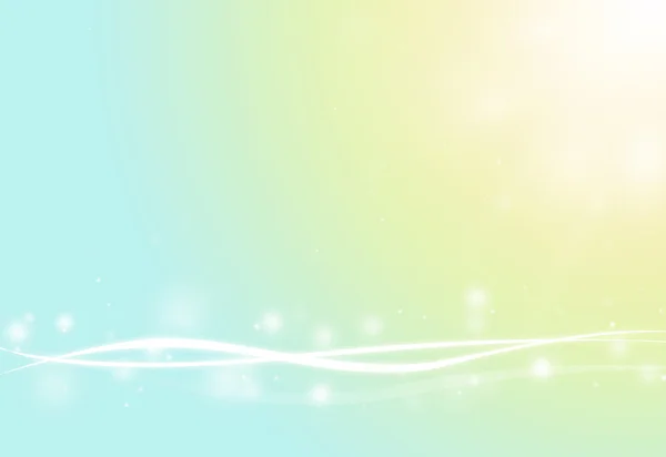 Mavi dalga yumuşak ve parlak ufuk ışınları ışıklar bokeh ışıltı