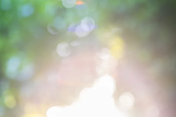 Naturalny połysk skrzyć niewyraźne promienie światła bokeh — Zdjęcie stockowe