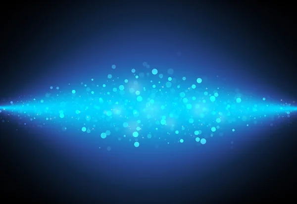 Mavi parlak gökada ışıltı ufuk ışınları ışıklar bokeh soyut