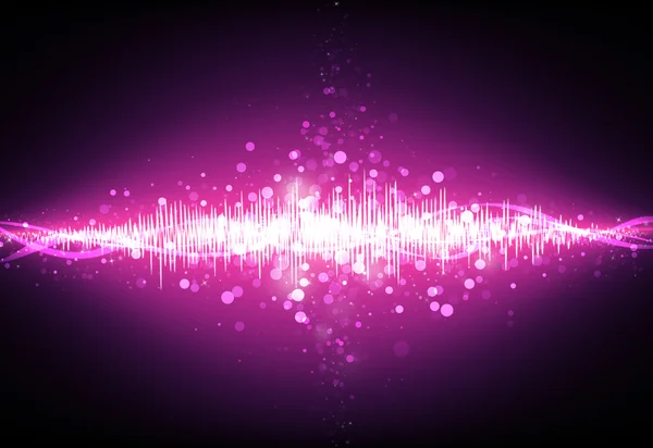 Pink Equalizer wave glitter sparkle defocused rays lights bokeh — Stock Photo, Image
