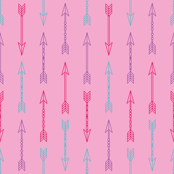 Seamless colorful pattern with arrows