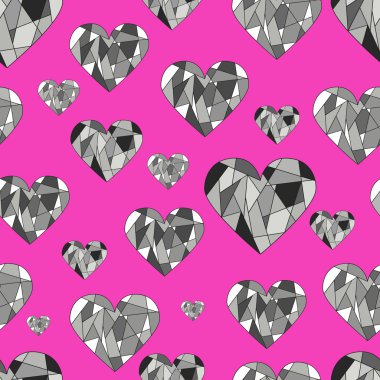 Kırık Kalpler desen