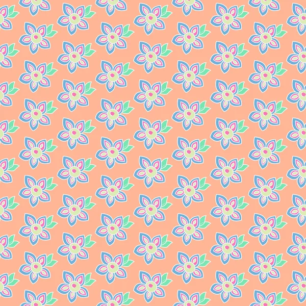 Pastellfarbene Sommerblumen — Stockvektor