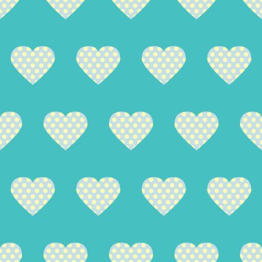 Polka Dot ve kalpler