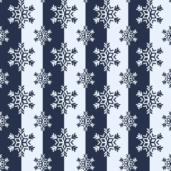 Flocons de neige, motif d'hiver — Image vectorielle