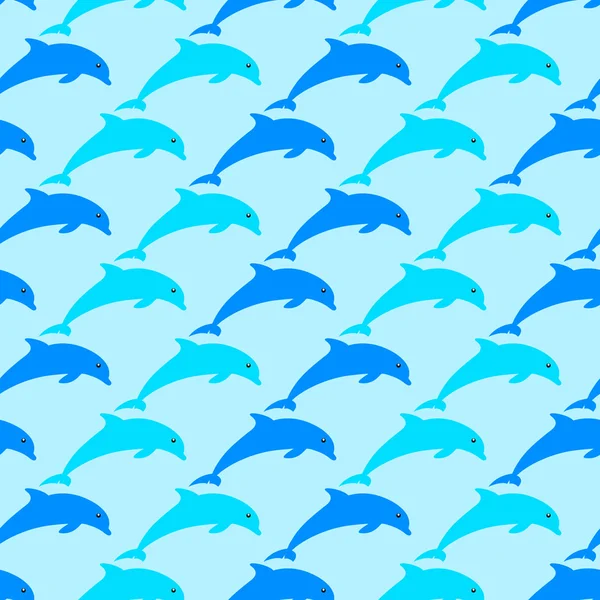 Los delfines están por todas partes — Vector de stock