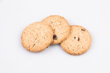 Ayrılmaz üzüm Çerezler beyaz arka plan üzerinde