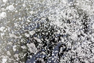 soyutlama. baloncuklar içinde buz makro portre