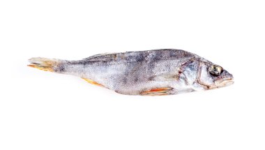 kurutulmuş balık beyaz bir arka plan üzerinde izole