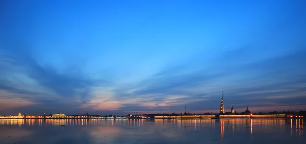 Notte San Pietroburgo — Foto Stock