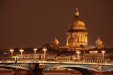 Night St. Petersburg clipart