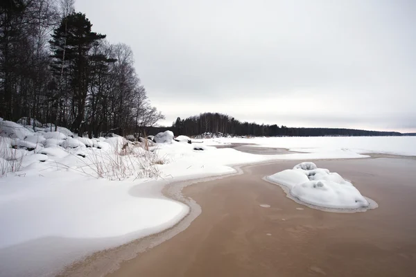 Finsky gulf of the Baltic sea in winter — Stock Photo, Image