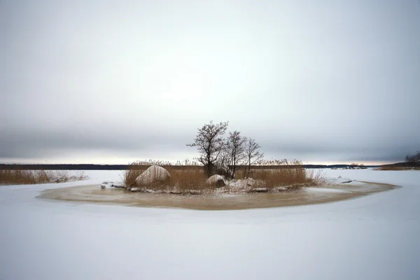 Finsky затока Балтійського моря в зимовий період — стокове фото