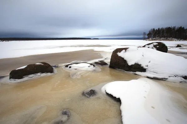 Finsky 冬のバルト海の湾 — ストック写真