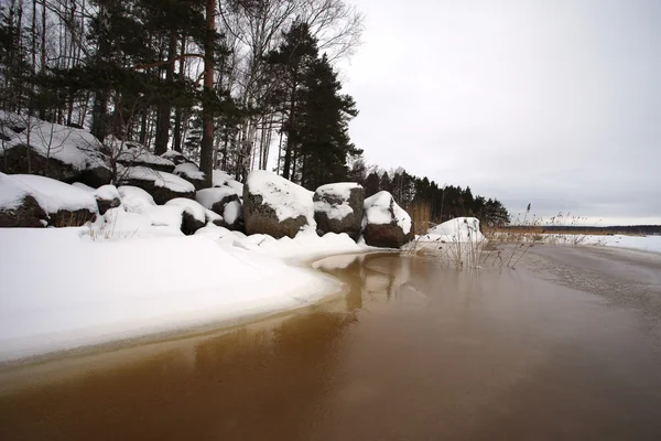 Finsky gulf of the Baltic sea in winter — Stock Photo, Image