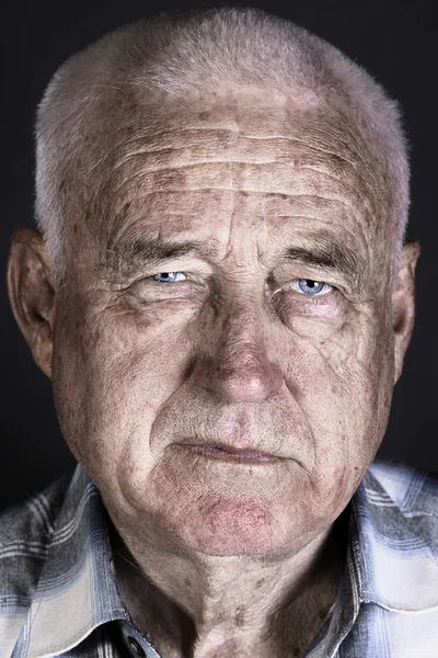 Stylized portrait of an old man — Stock Photo, Image