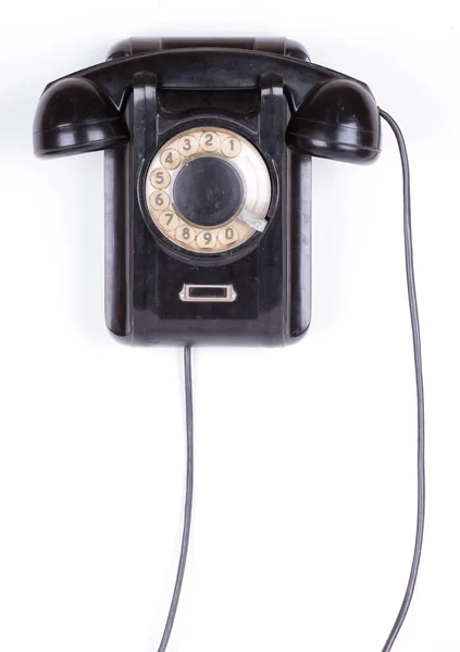 Gamla telefon närbild isolerad på vit bakgrund — Stockfoto