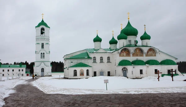 Олександр Свірський православний монастир — стокове фото