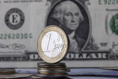 arka plan faturada Euro dolar para