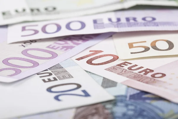 Closeup τραπεζογραμματίων ευρώ — Φωτογραφία Αρχείου