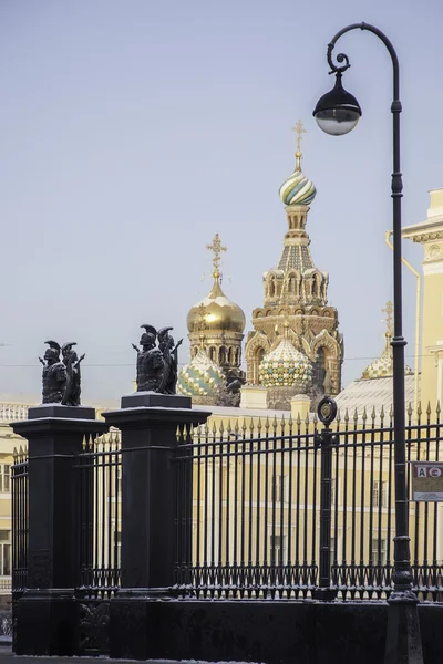 Ortodoks Kilisesi üzerinde kan Saint Petersburg Savior — Stok fotoğraf
