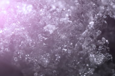 doğal kar kristalleri arka plan mikro soyut
