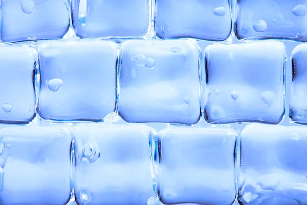 Background of abstract blue ice cubes Stock Photo