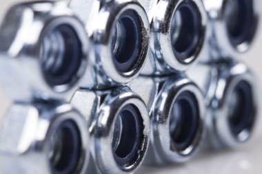 metal vida perspektif closeup beyaz arka plan üzerinde