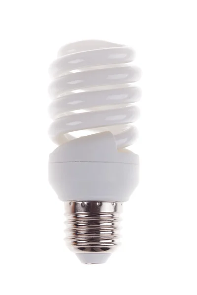 백색광에서 분리 된 전구를 절약하는 에너지 — 스톡 사진