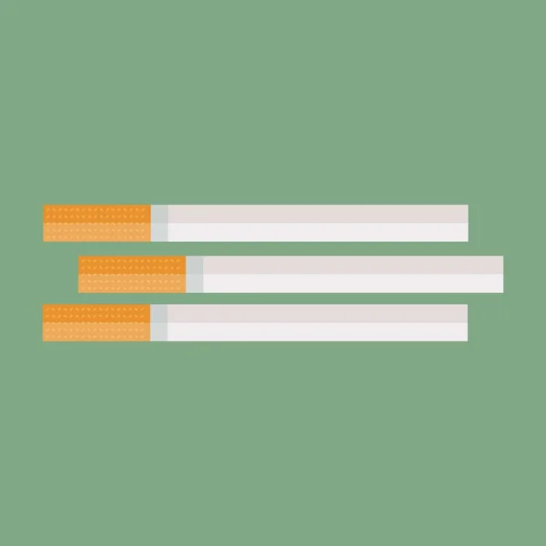 Saf Yeşil Arka Planda Sigaralar — Stok fotoğraf