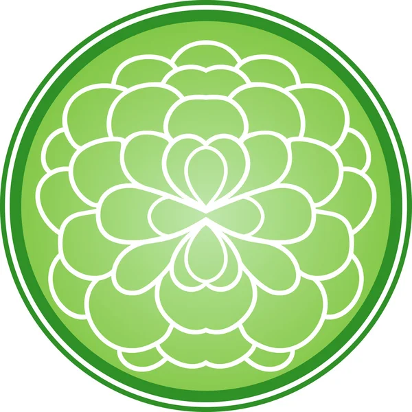 Icono de flor III — Vector de stock