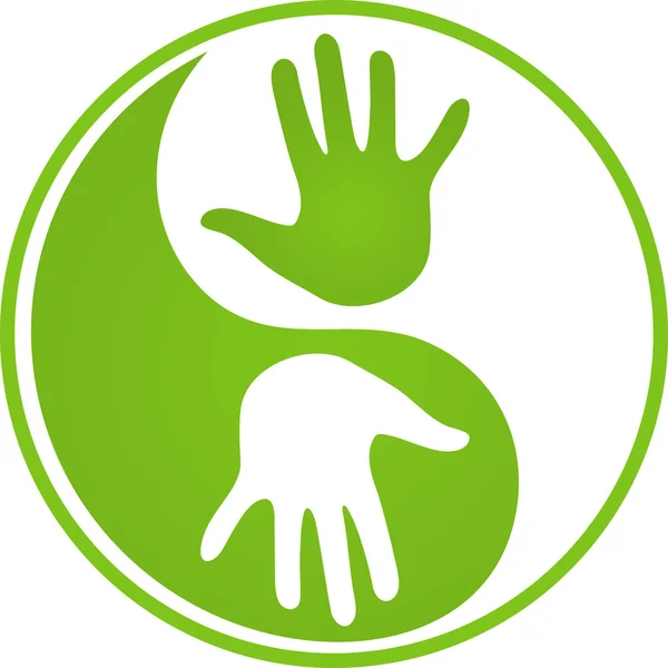 ᐈ Yin yang hands stock vectors, Royalty Free yin yang hand