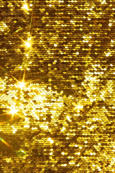 Gold Glittering Sequins Sequins Scales Great Background Your Design — Stock Photo, Image