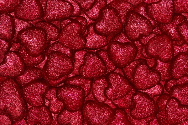 Rosa glitzern glänzende Herzen Hintergrund — Stockfoto